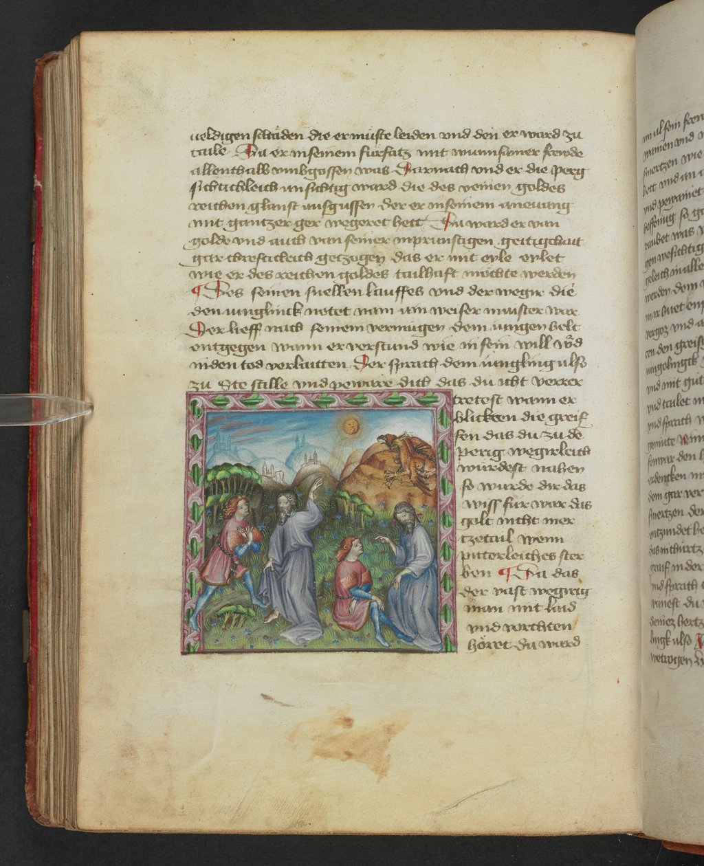 Ulrich von Pottenstein, The Book of Natural Wisdom, Egerton MS 1121 f.114v, c.1430 (parşömen üzerine mürekkep ve renkli) by German School