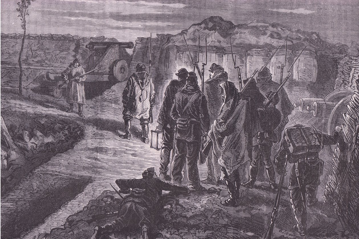 Surların üzerinde, Cassell and Company Limited tarafından yayınlanan Cassells History of the War of France and Germany, c.1890 (litho) by German School