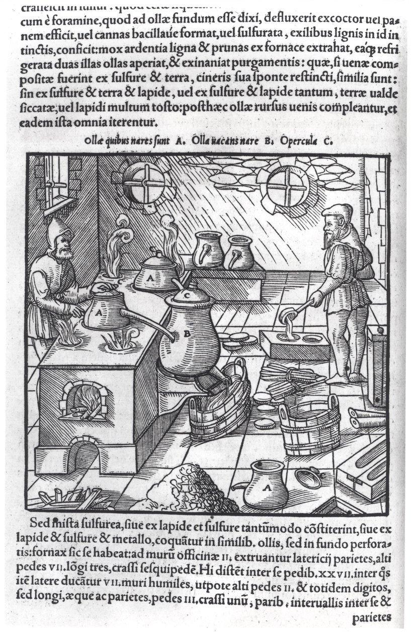 Agricola olarak bilinen Georg Bauer (1494-1566) tarafından De Re Metallica