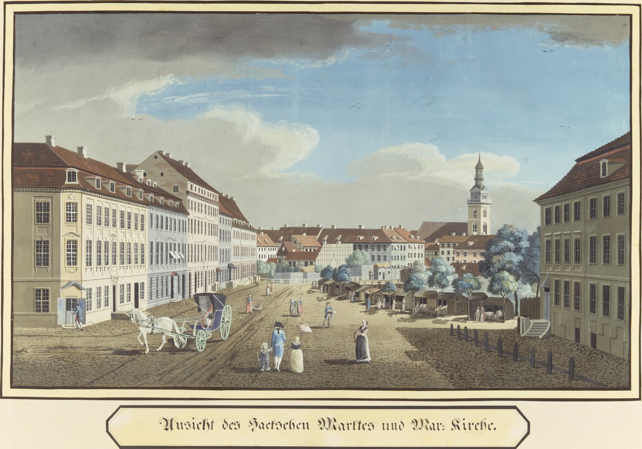 Hackescher Markt ve St. Mary Kilisesi