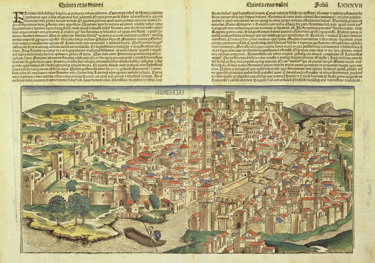 Hartmann Schedel (1440-1514) 1493 tarafından Nuremberg Chronicle
