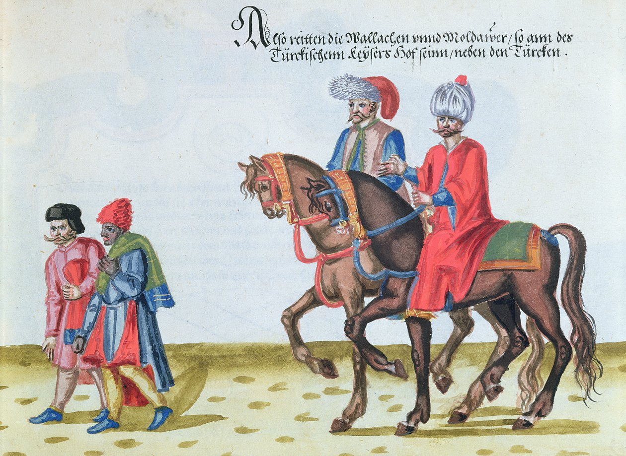 Eflak ve Boğdan soyluları, on altıncı yüzyılın sonlarında by German School