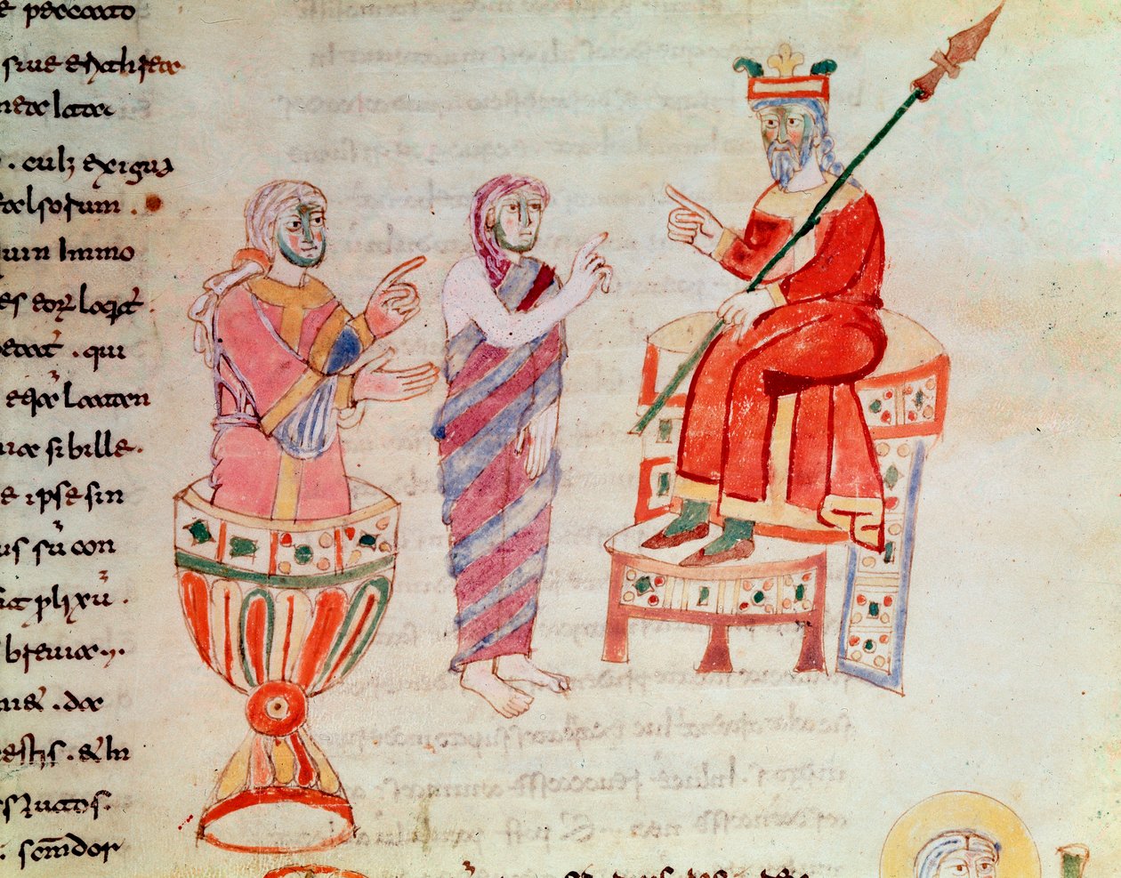 Zerdüşt veya Zerdüşt danışmanlık kahinleri (Minyatür, 9. yüzyıl) by German School