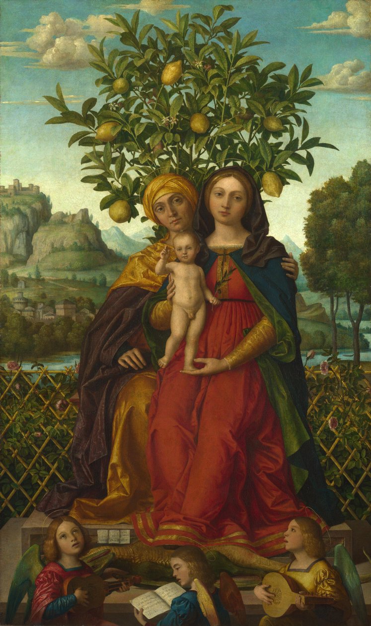 Aziz Anne ile Bakire ve Çocuk, 1510-18 by Gerolamo dai Libri