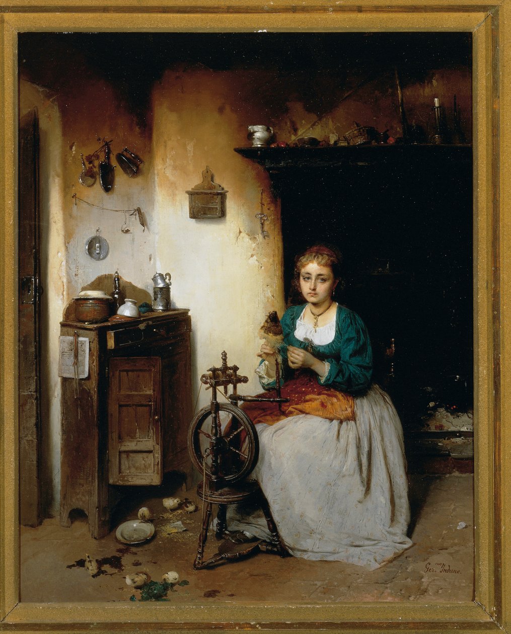 Döndürücü, Gerolamo Induno tarafından by Gerolamo Induno