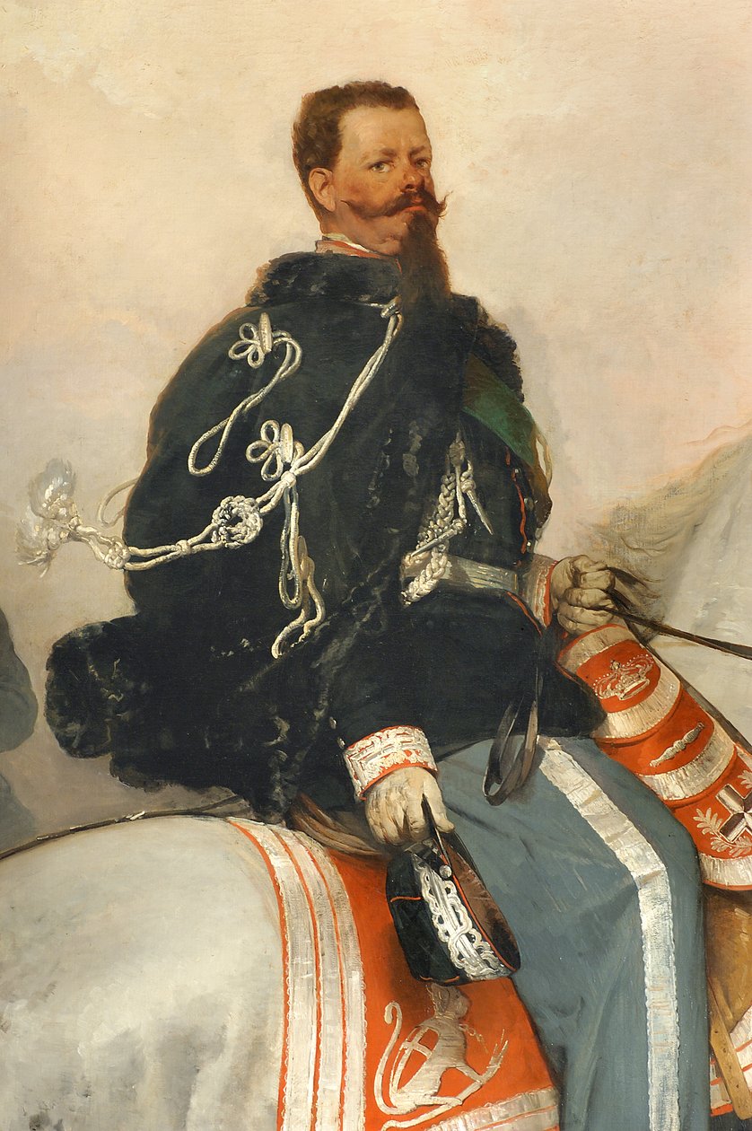 Vittorio Emanuele II at sırtında by Gerolamo Induno