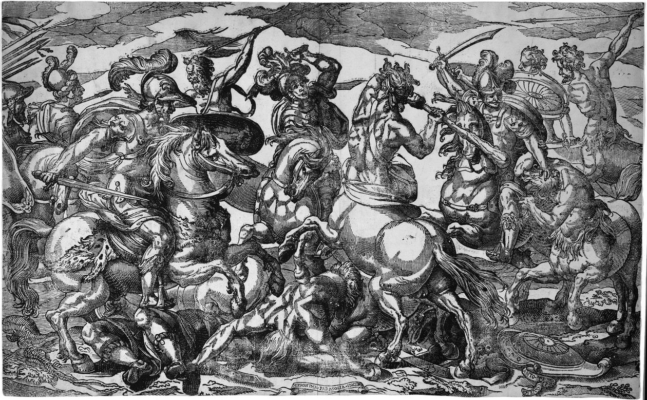 Lapithler ve Sentorlar Savaşı, c.1600 by Geronima Cagnaccia Parasole