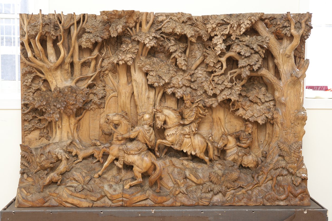 Yaban Domuzu Avı, 1879 dolayları (tahta) by Gerrard Robinson