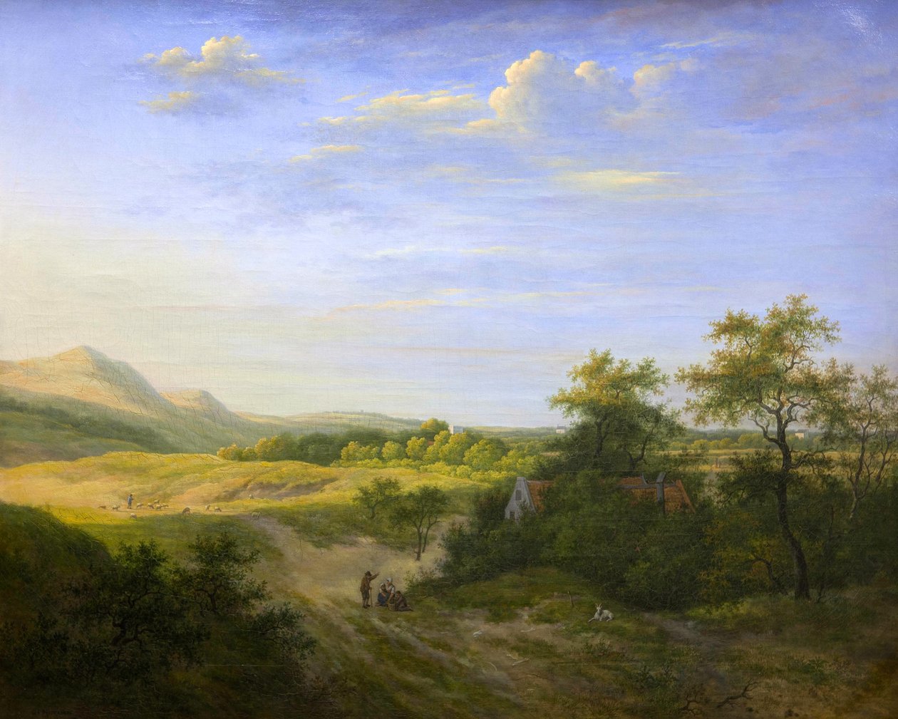 Haarlem yakınlarındaki kumul manzarası by Gerrit Jan Michaëlis