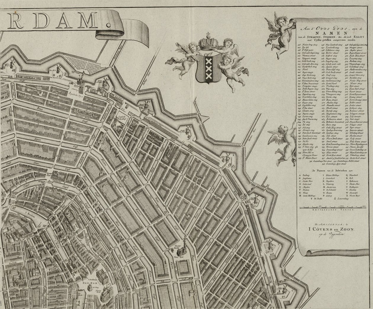 Gerrit de Broen tarafından Amsterdam Haritası by Gerrit de Broen
