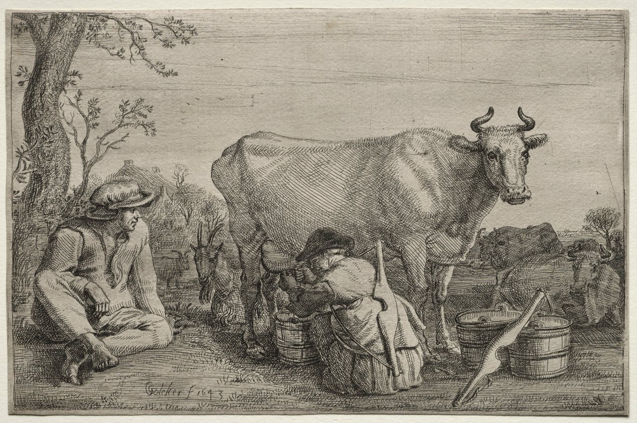 Sütçü Kız, 1643. by Gerrit Claesz. Bleker