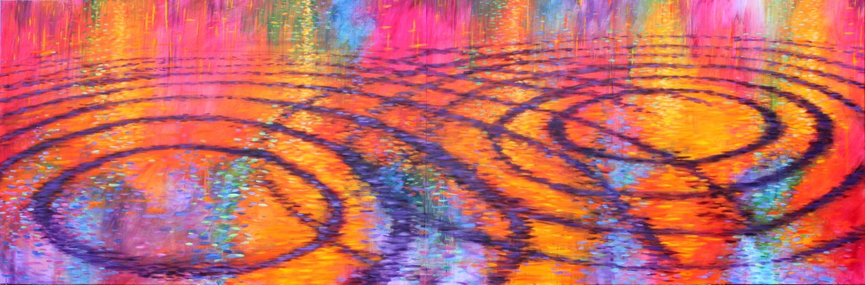 3. Senfoni, 2015 (tuval üzerine akrilik) by Gerrit Greve