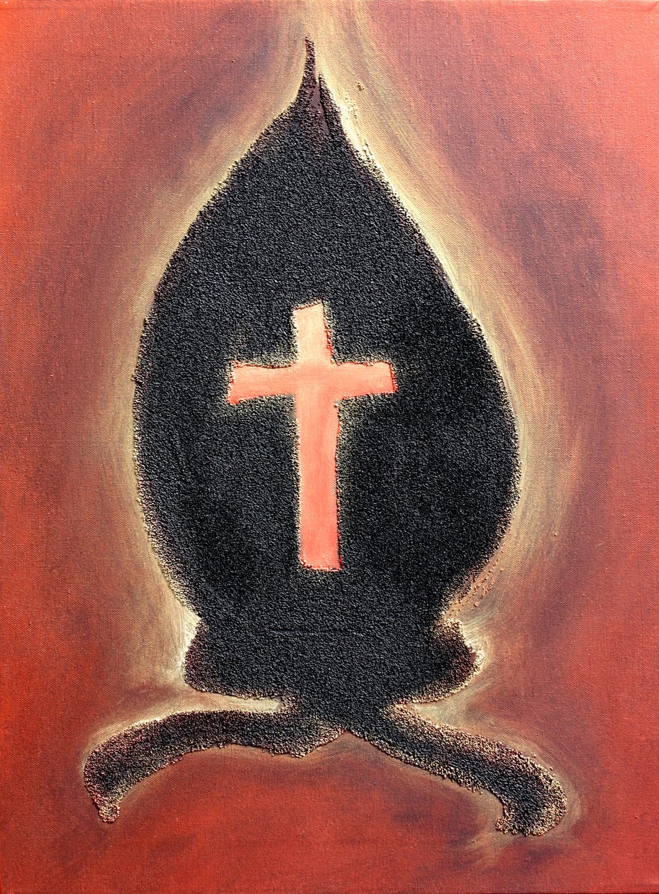 Crown 16, 2013 (tuval üzerine kum ve akrilik) by Gerrit Greve