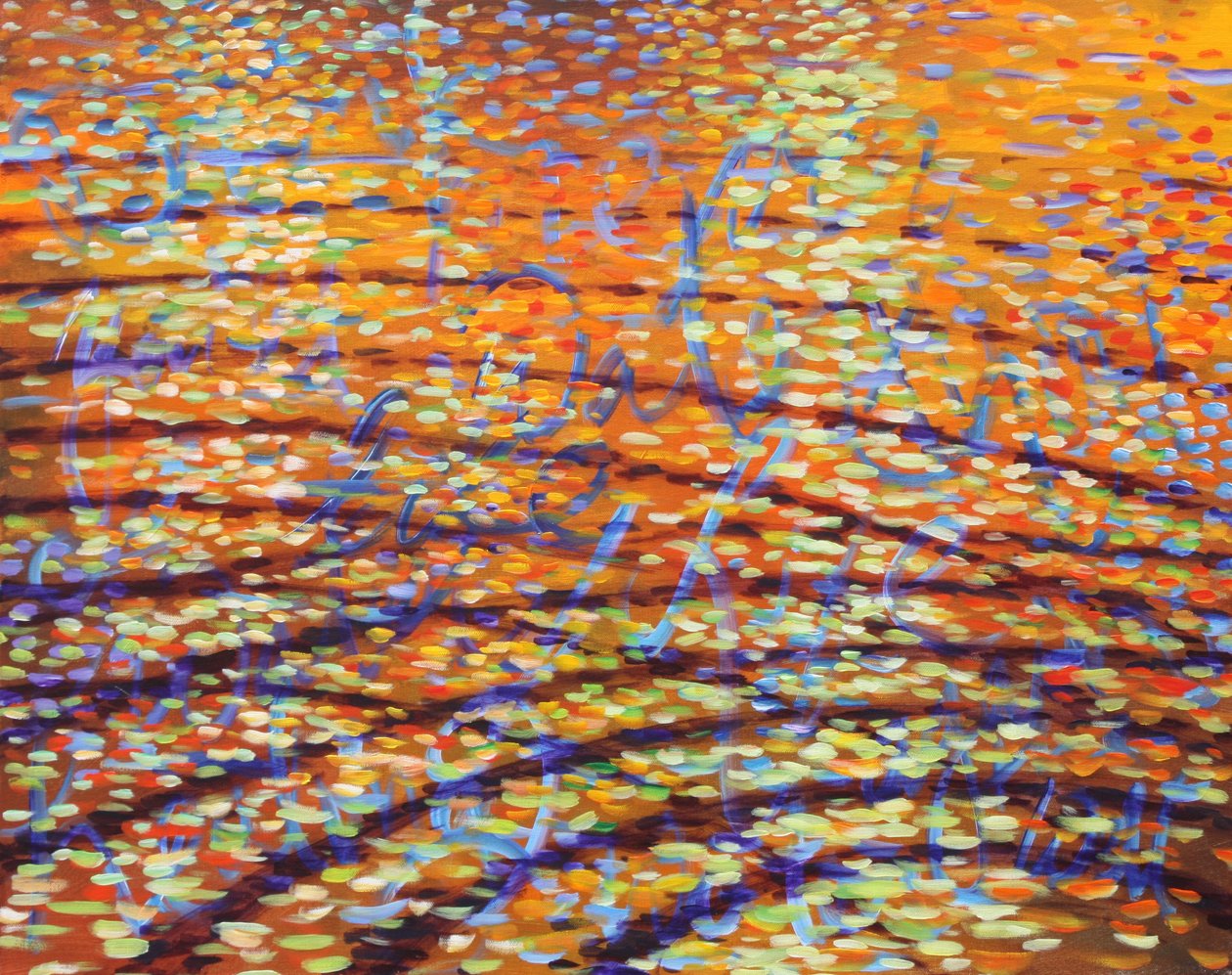 Şifalı Su Dalgaları, 2009 (tuval üzerine akrilik) by Gerrit Greve