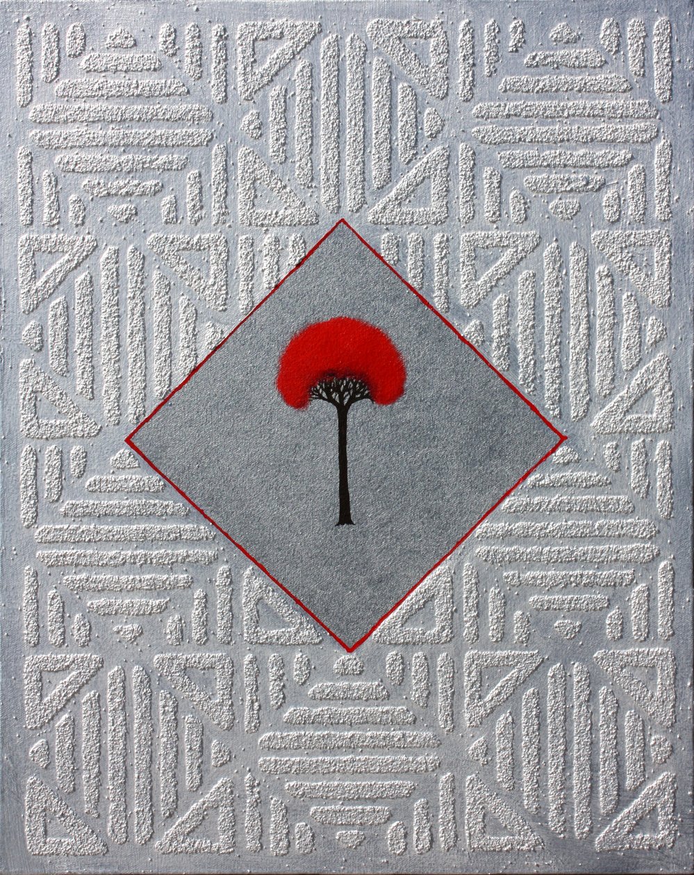 Icon Relic 23, 2002 (tuval üzerine kum ve akrilik) by Gerrit Greve