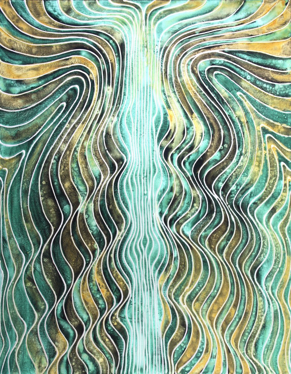 Yolculuk 272, 2010 (tuval üzerine akrilik) by Gerrit Greve