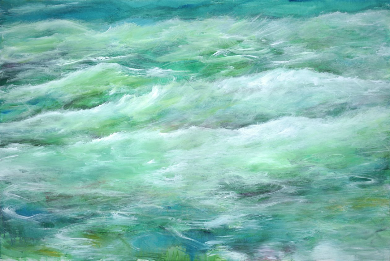 Sessiz Denizler, 2013 (tuval üzerine akrilik) by Gerrit Greve