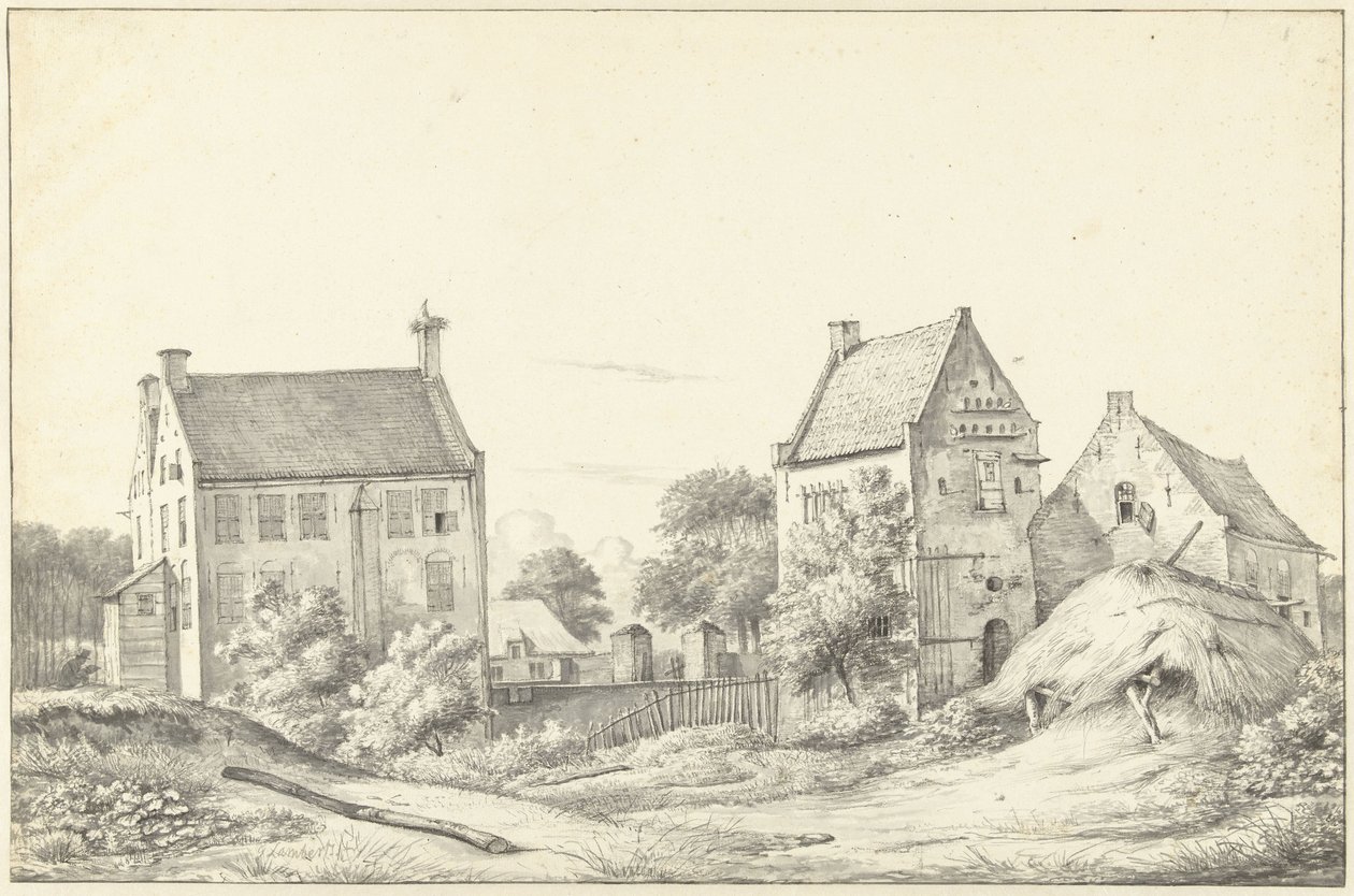 Jutphaas yakınlarındaki Vroonestein evi by Gerrit Lamberts