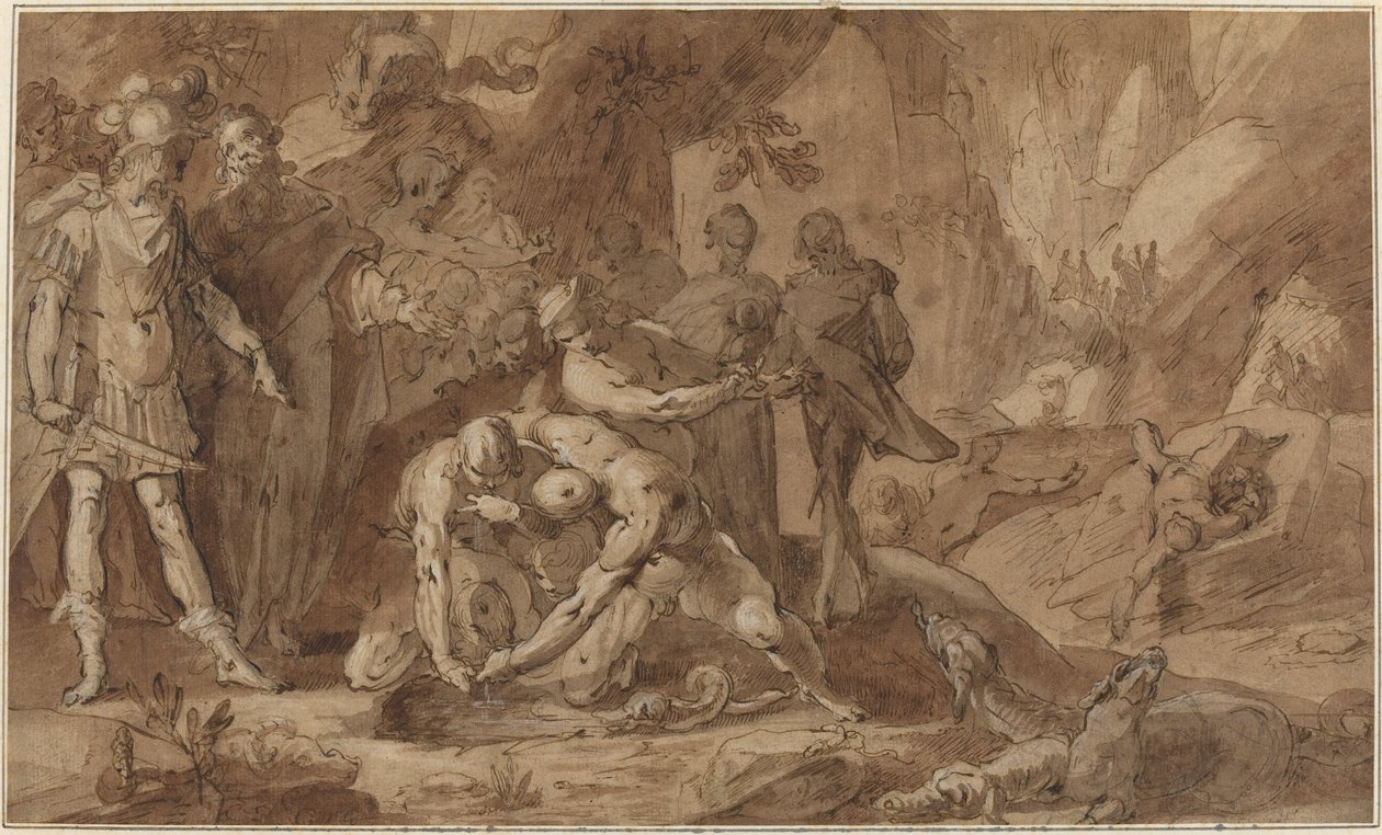 Odysseus ve Teiresias by Gerrit Pietersz Sweelinck