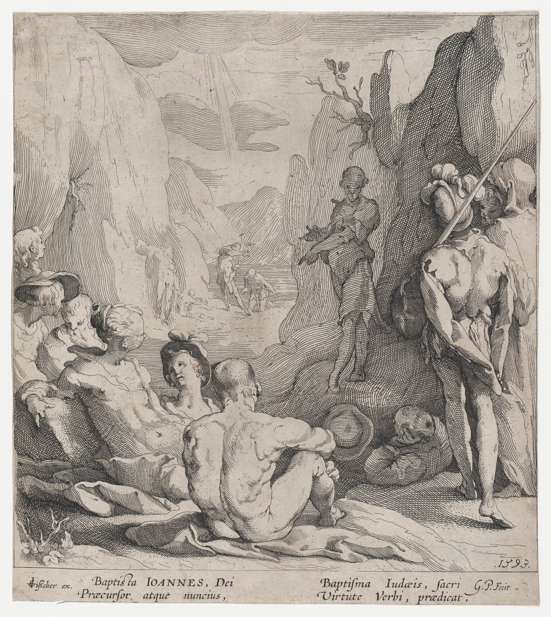 Vaftizci Yahya Vaazı, 1593. by Gerrit Pietersz Sweelink