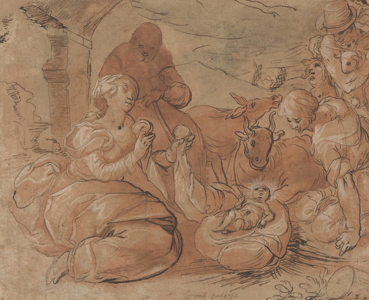 Çobanların Tapınması, 1599. by Gerrit Pietersz Sweelink