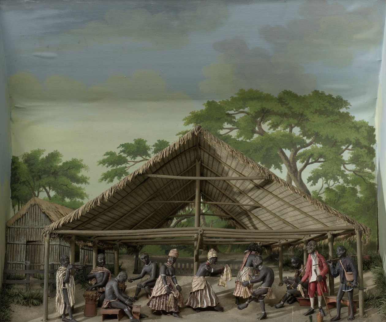 Bir Du Diorama, Plantasyonda Dans Kutlaması by Gerrit Schouten
