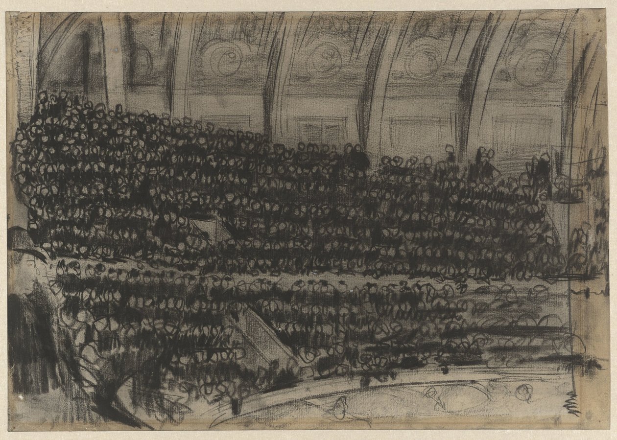 Circus Carré tribünlerinde seyirciler by Gerrit Willem Dijsselhof