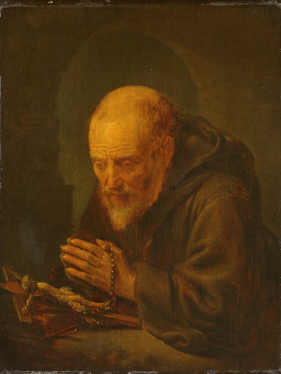 Bir Ermişin Duası by Gerrit or Gerard Dou