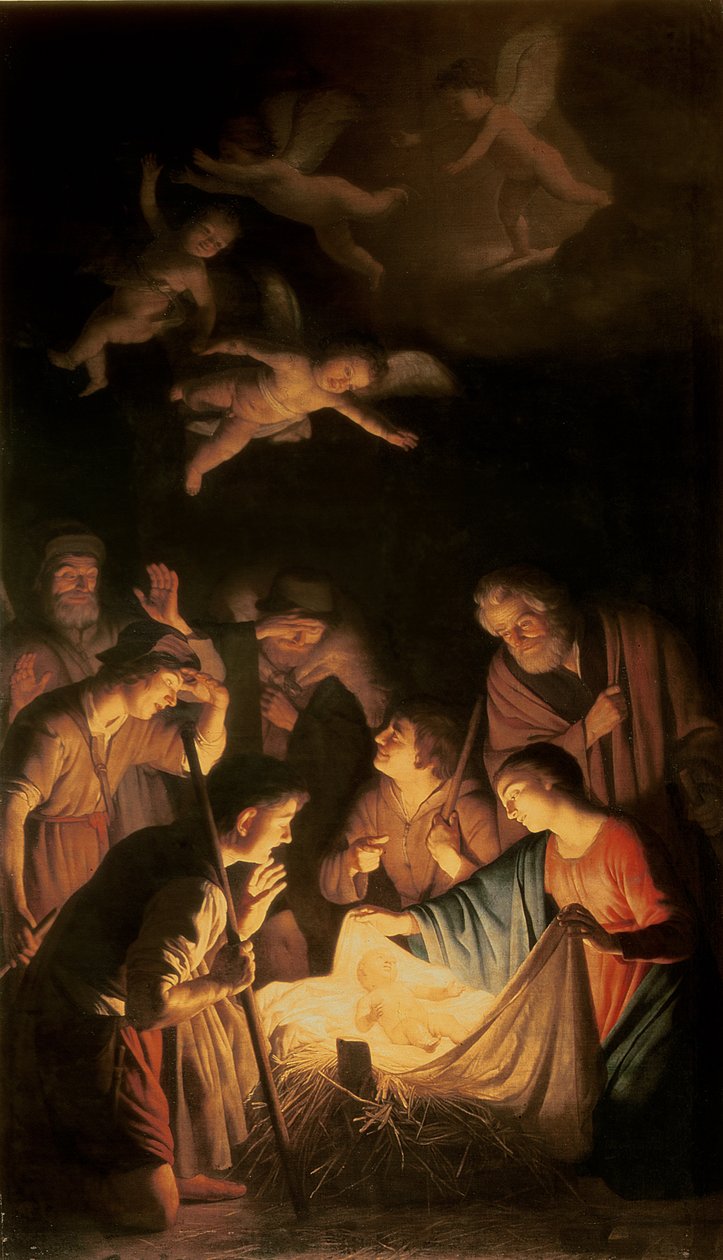 Çobanların Hayranlığı, 1617 by Gerrit van Honthorst