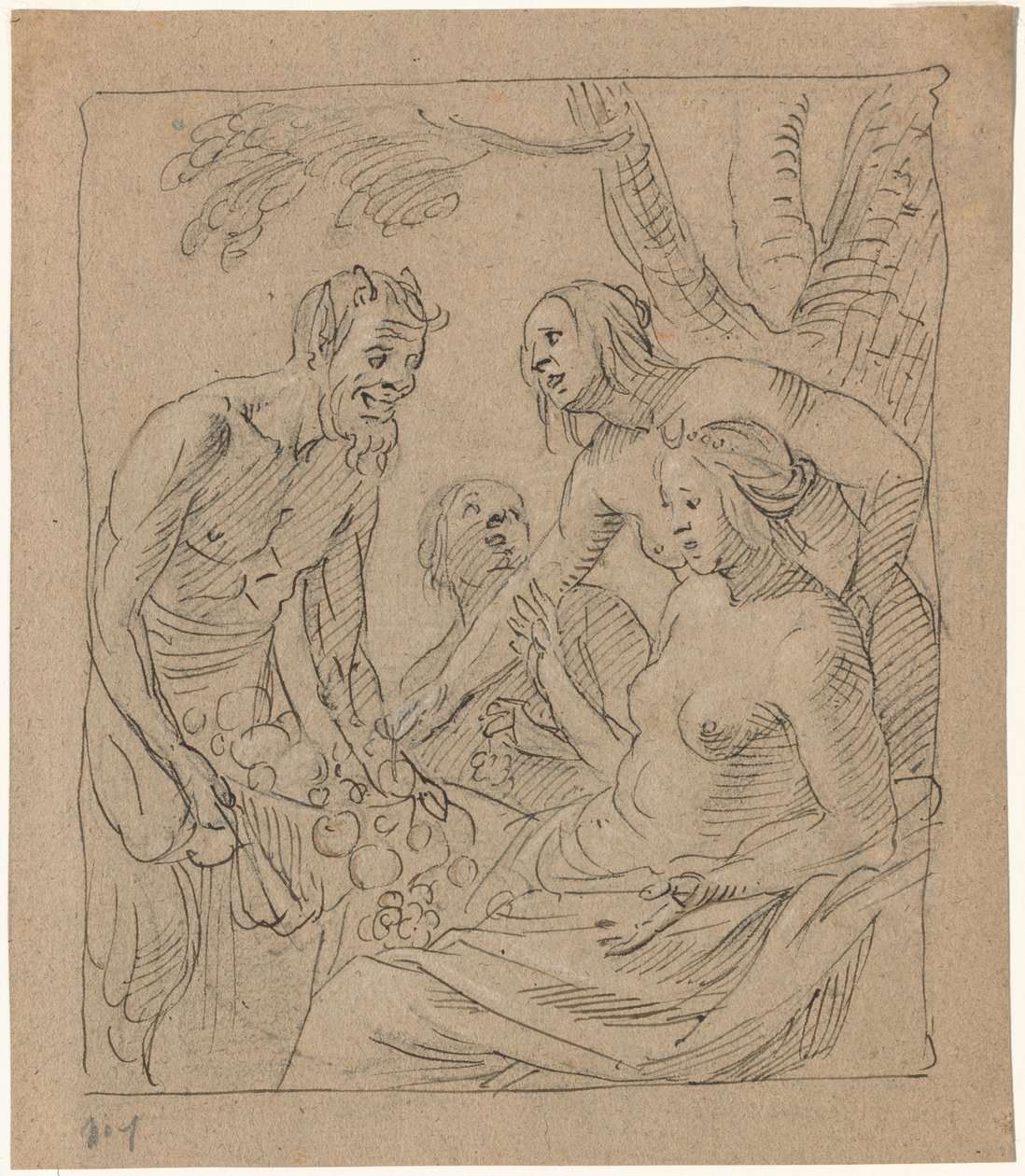 Diana ve İki Peri Bir Satyr