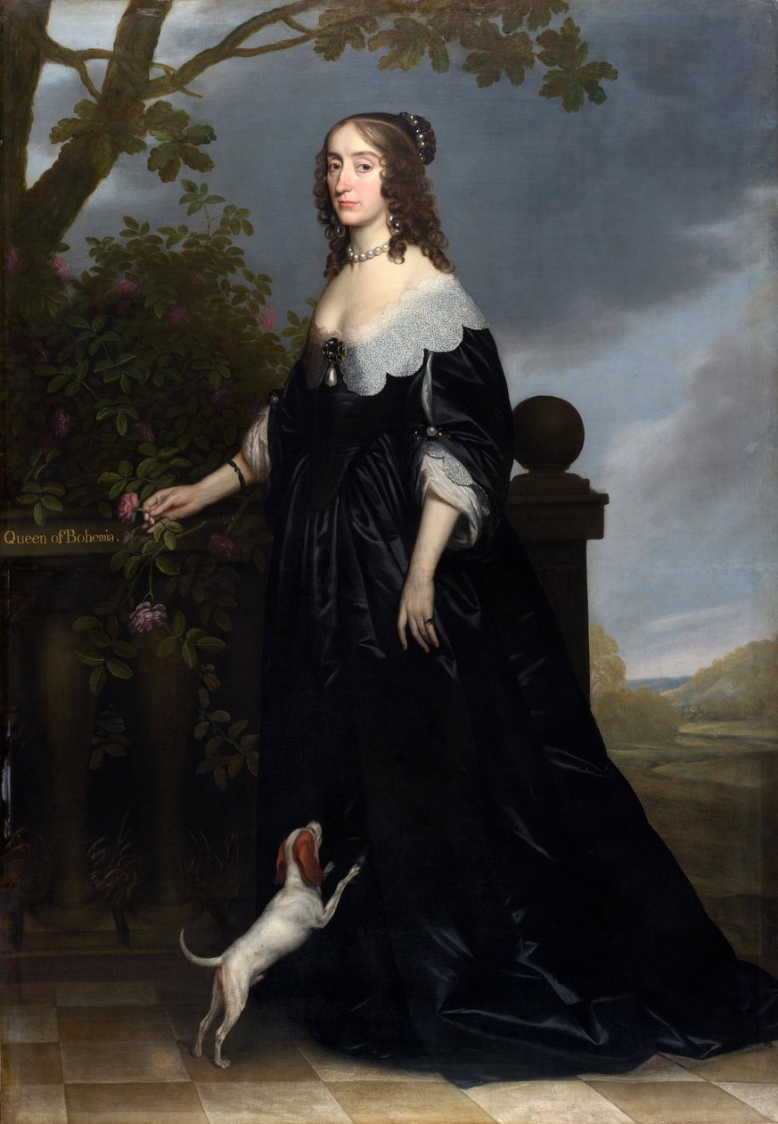 Elizabeth Stuart 1596-1662, Bohemya Kraliçesi, 1642 by Gerrit van Honthorst