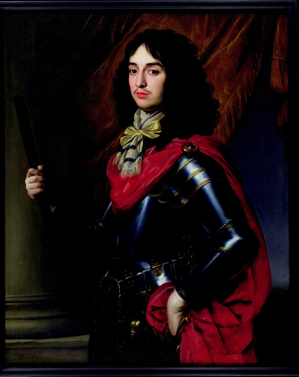 Zırh içinde Pfalz Prensi Edward (1625-63) portresi by Gerrit van Honthorst