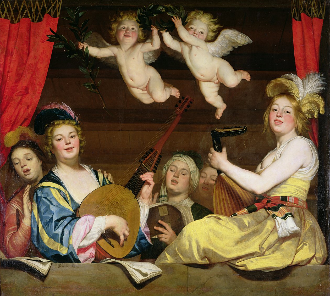 The Concert, 1624  by Gerrit van Honthorst