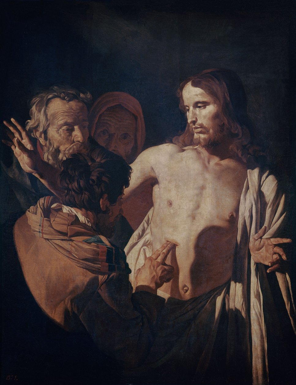 Aziz Thomas'ın İnançsızlığı, 1620 dolayları (tuval üzerine yağlı boya) by Gerrit van Honthorst