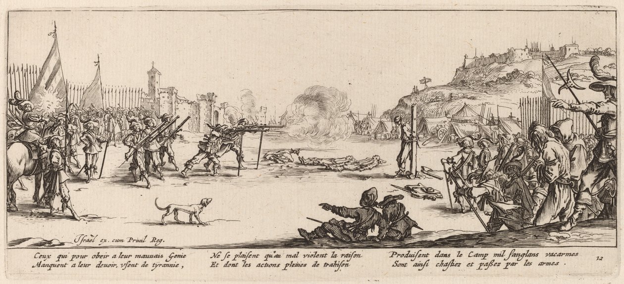Ateşleme Timi by Gerrit van Schagen after Jacques Callot