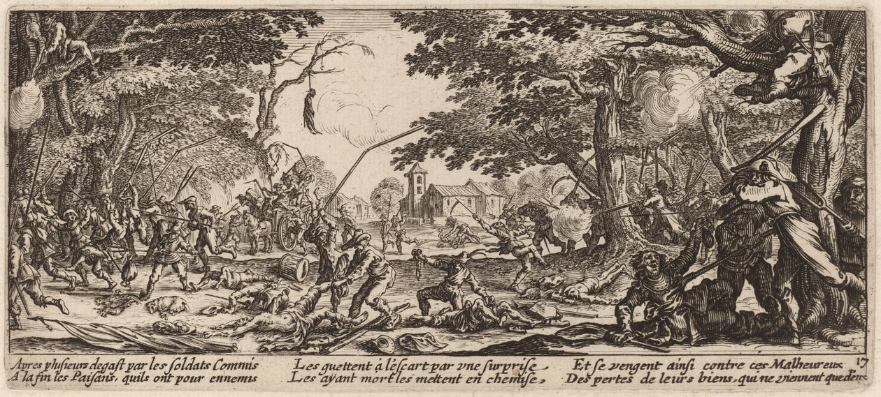 Köylüler Kendilerinin İntikamı by Gerrit van Schagen after Jacques Callot