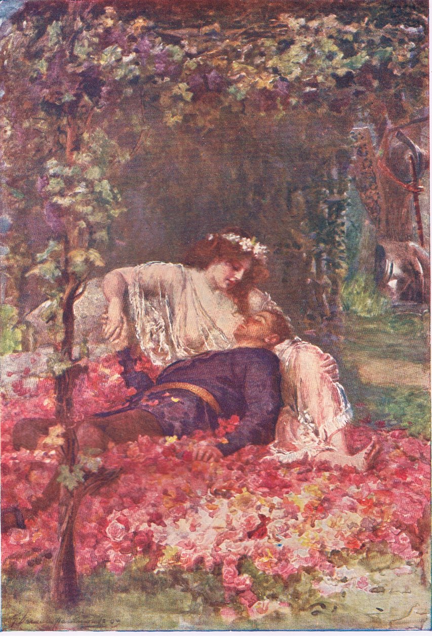 Ahlaksız kadın, George Harrap and Company tarafından yayınlanan Faerie Queen'den Hikayeler by Gertrude E. Demain (after) Hammond