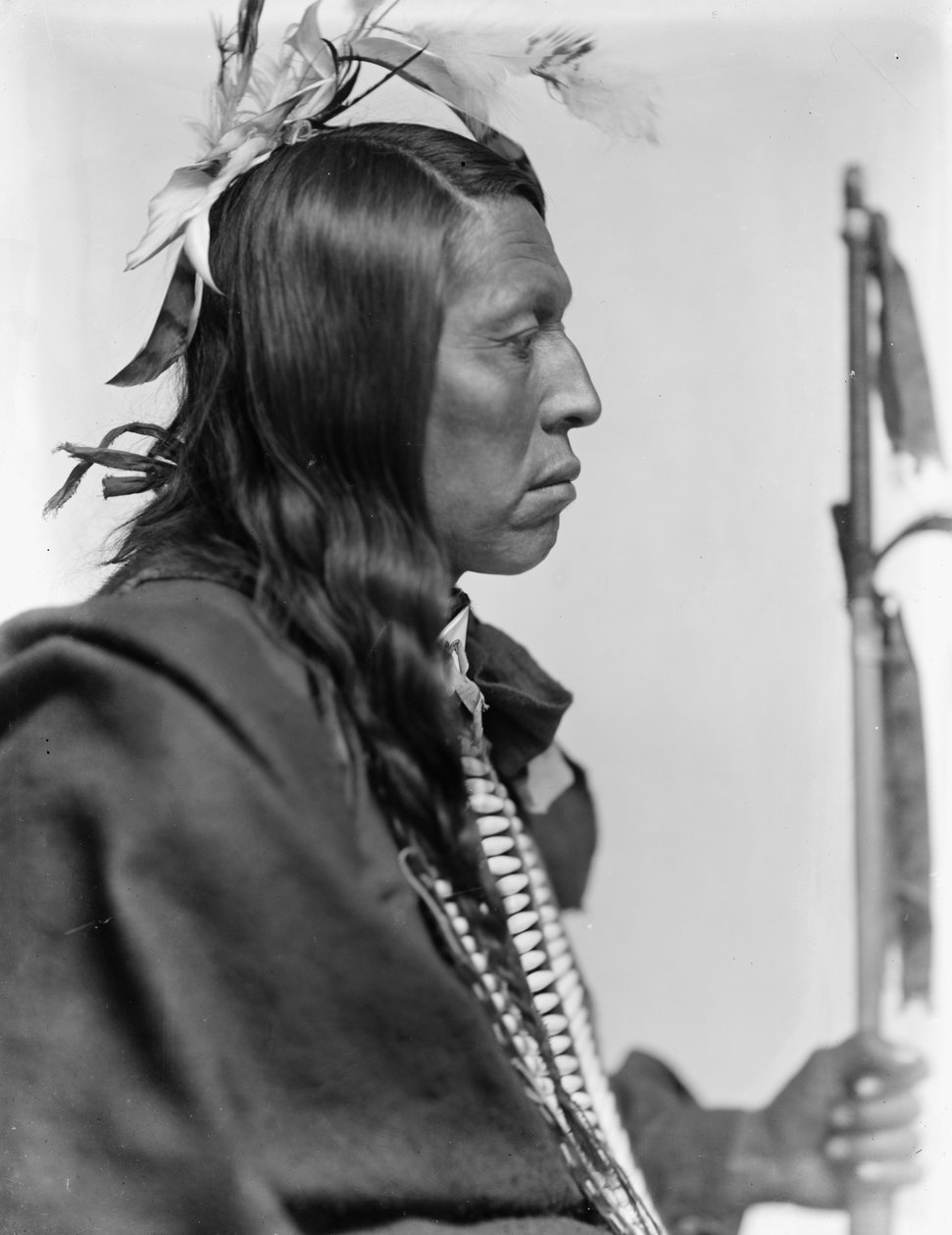 Sioux şefi Flying Hawk, 1900 dolayları (s/b fotoğraf) by Gertrude Käsebier