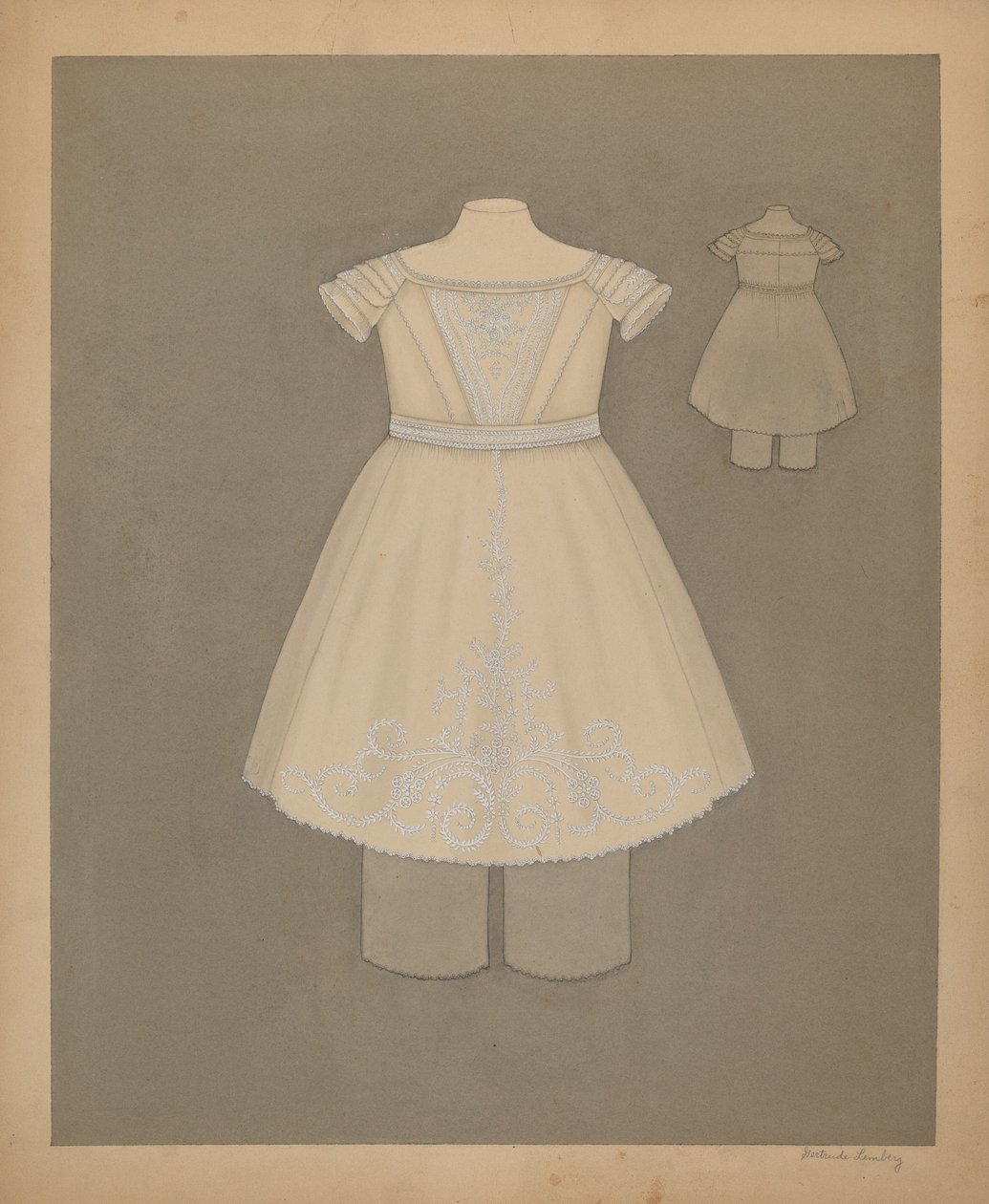 Çocuk Elbisesi, c. 1937. by Gertrude Lemberg