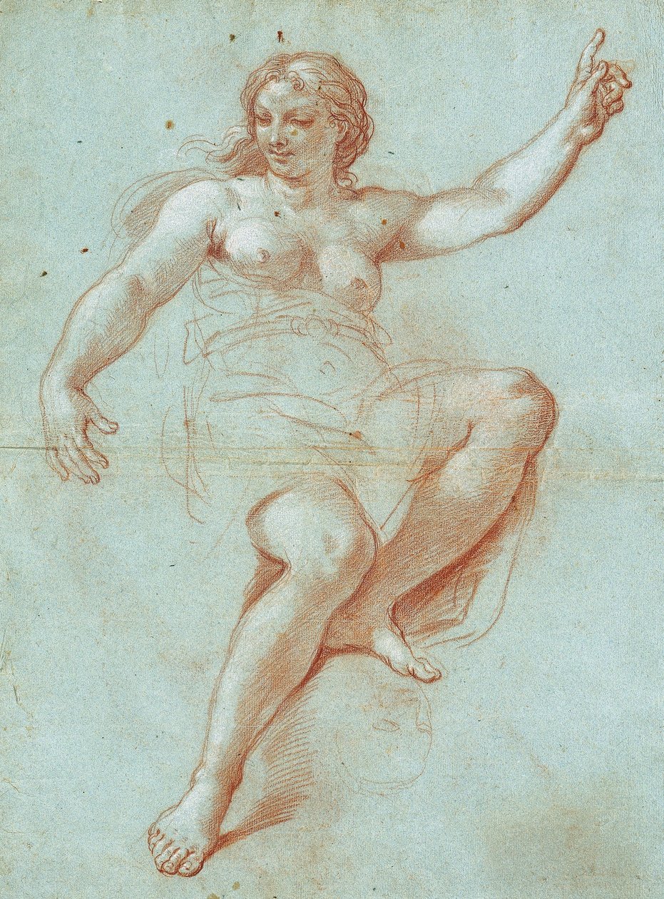 Aurora Figürü için Çalışma by Giacinto Calandrucci