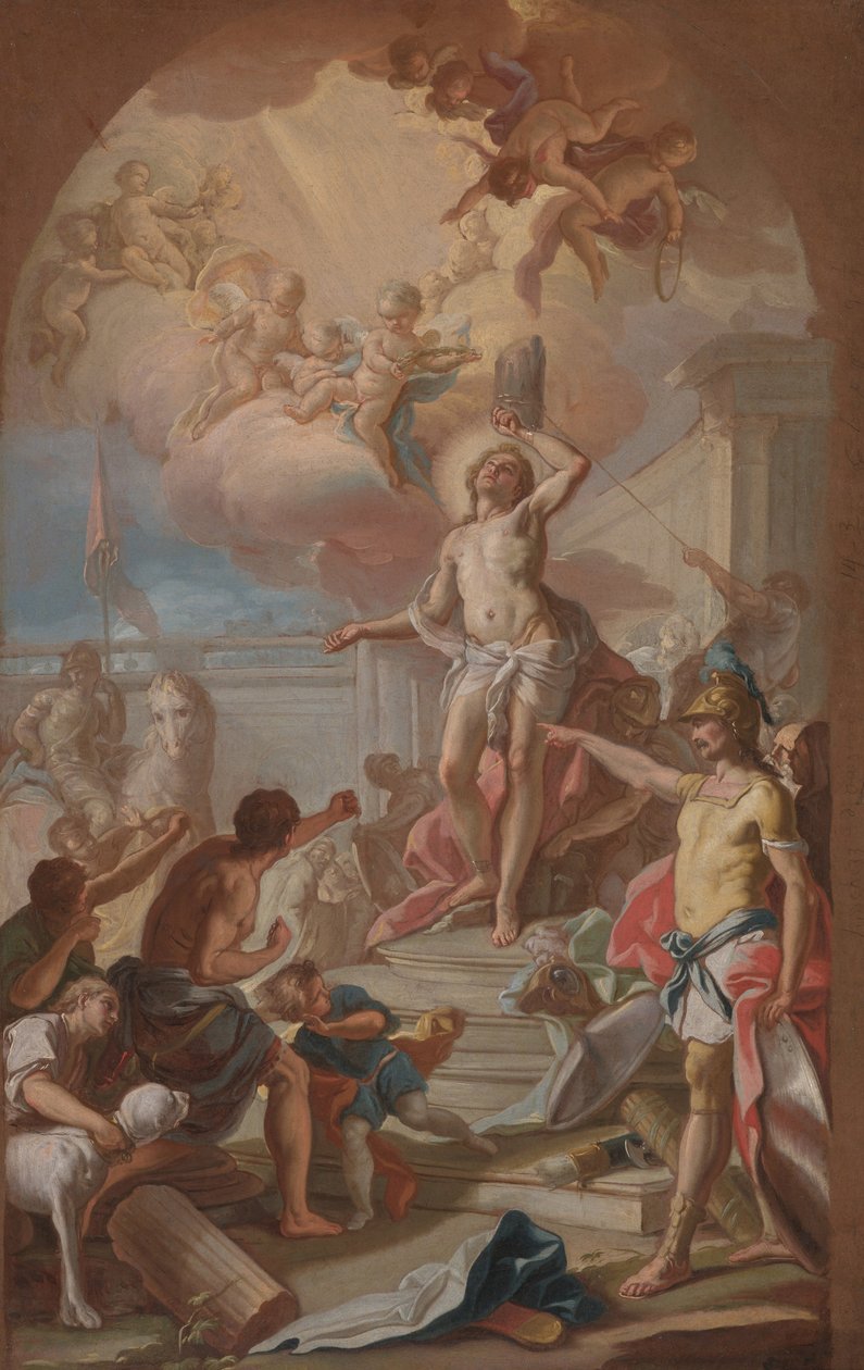 Aziz Sebastian Şehitliği, 1780 dolayları (tuval üzerine yağlıboya) by Giacinto (attr. to) Diana