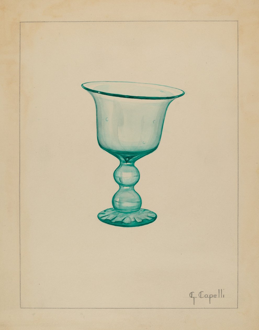 Kadeh, ç. 1936. by Giacinto Capelli