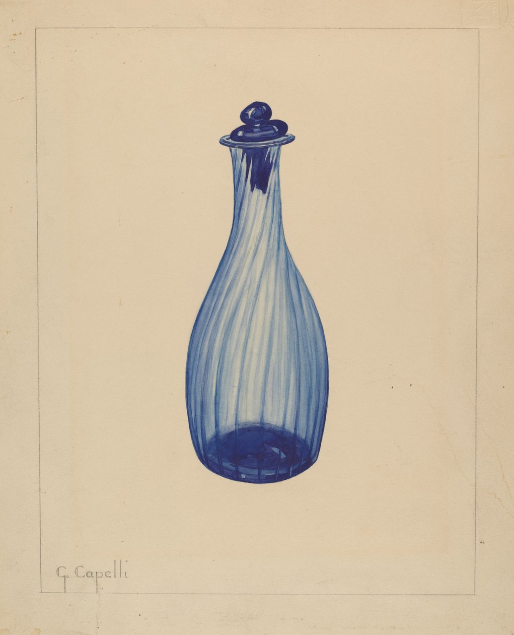 Tuvalet Su Şişesi, 1937. by Giacinto Capelli