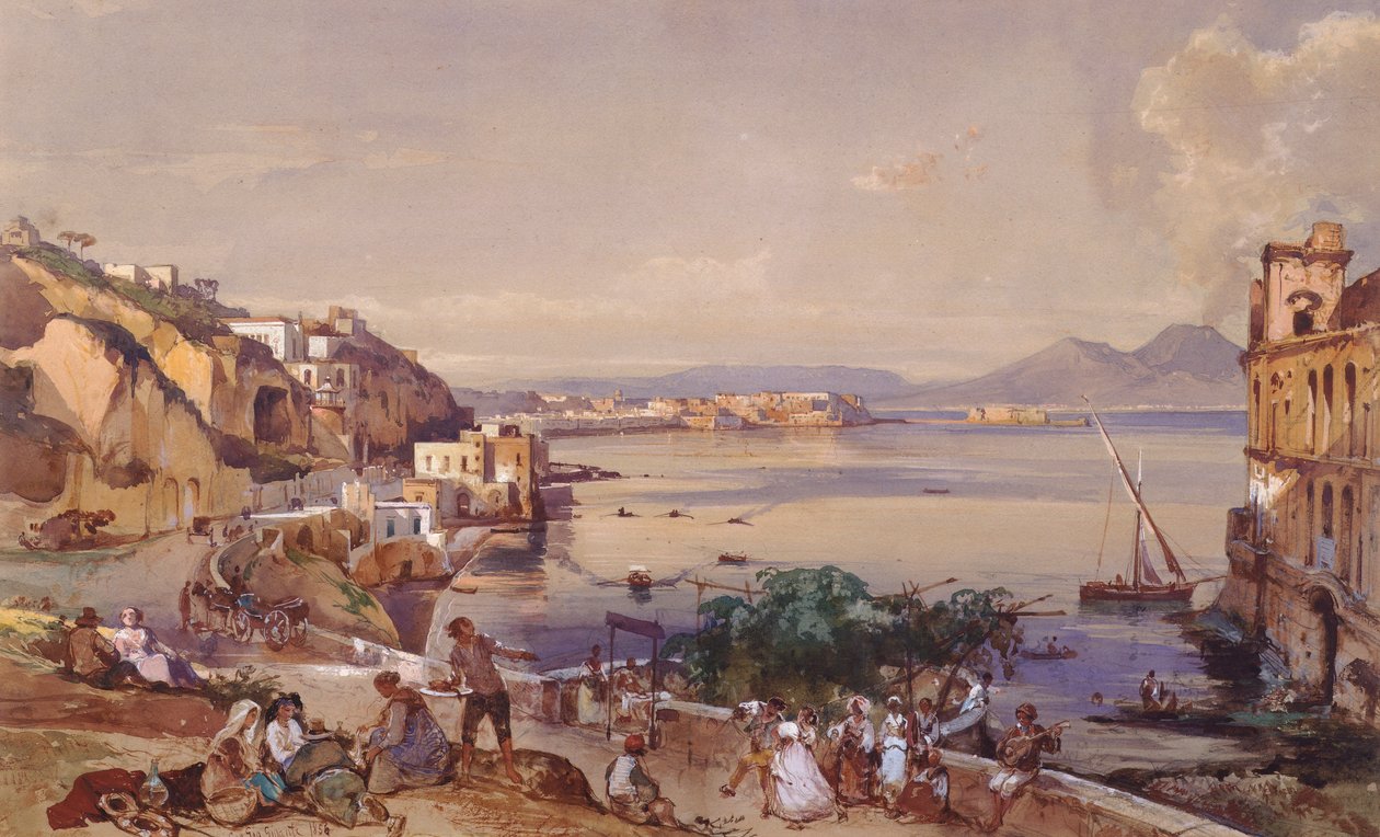 Posilippo Yolu, Napoli by Giacinto Gigante