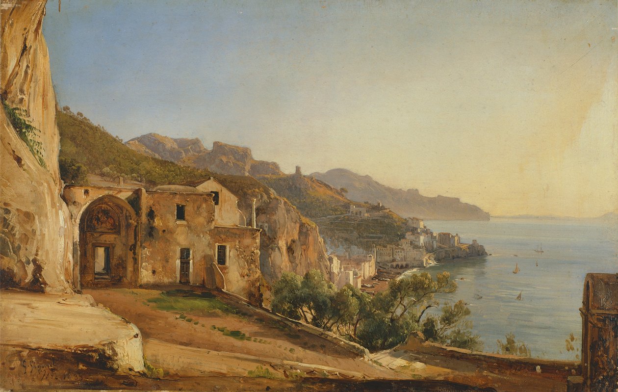 Capuchins mağarasından Amalfi