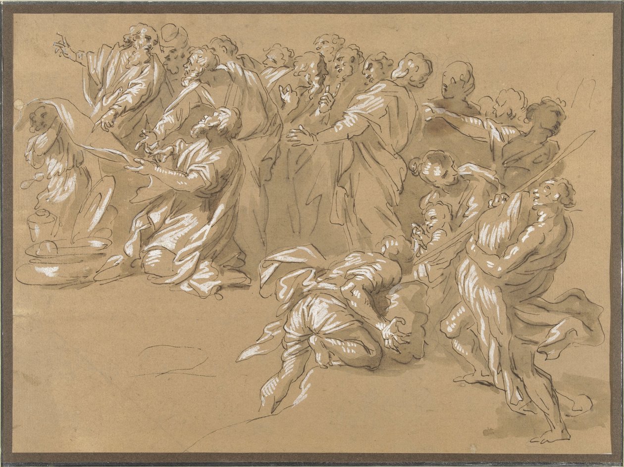 Kupayı Benjamin'in Cebinde Bulmak (?) by Giacinto Gimignani