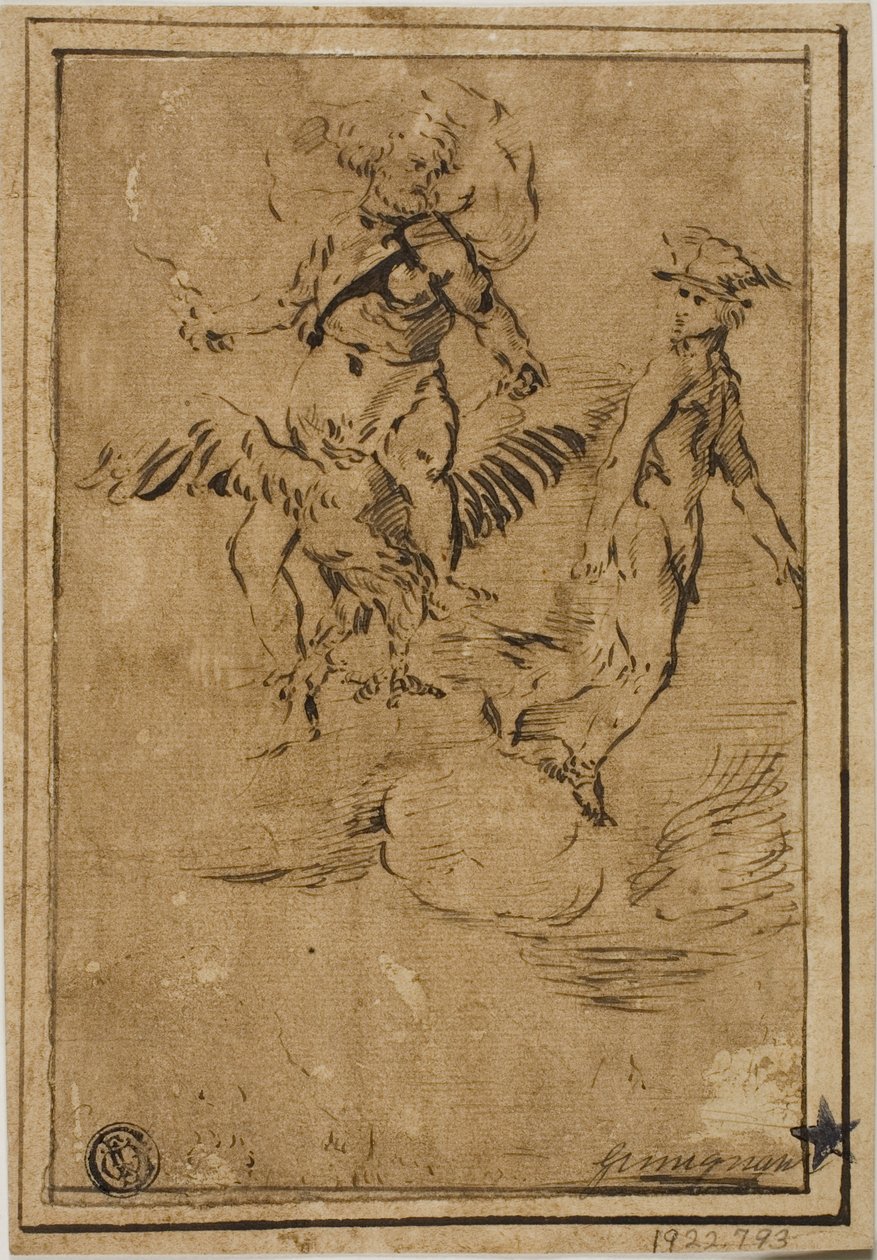 Bulutlarda Jüpiter ve Merkür by Giacinto Gimignani