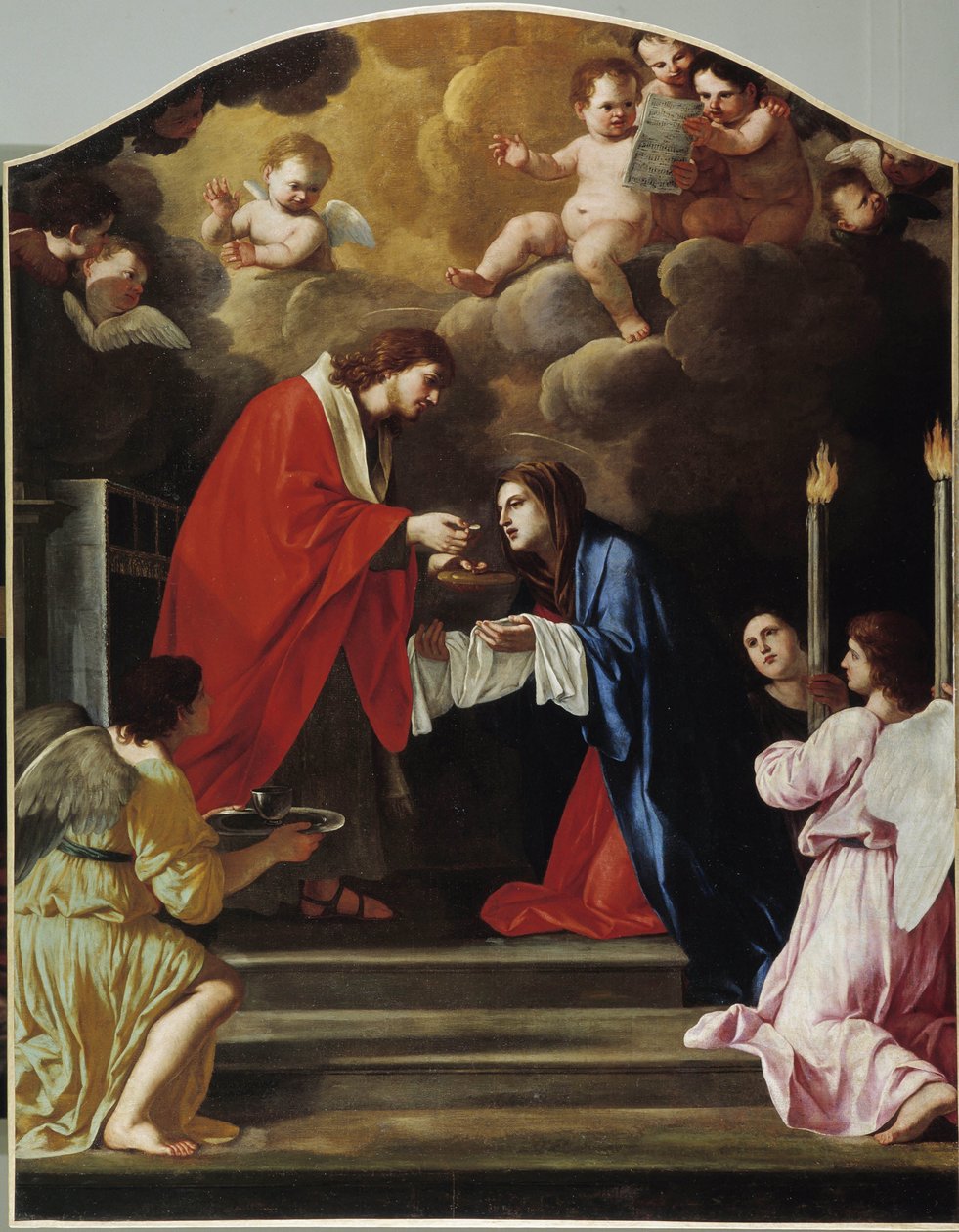 Bakire cemaati by Giacinto Gimignani or Gemignano