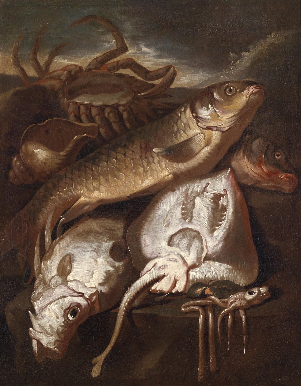 Fischstillleben by Giacomo Francesco Cipper