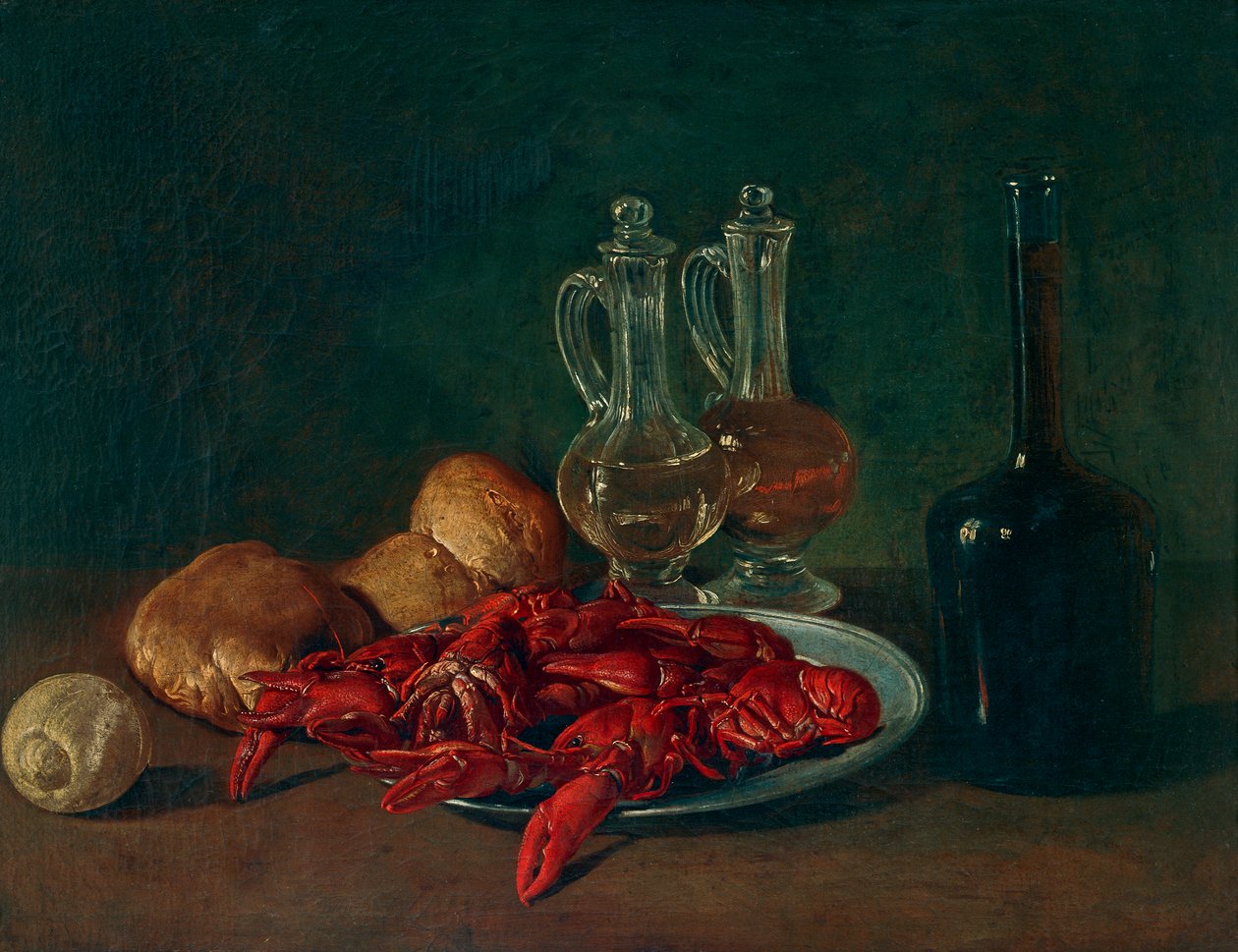 Bir tabakta karides by Giacomo Ceruti